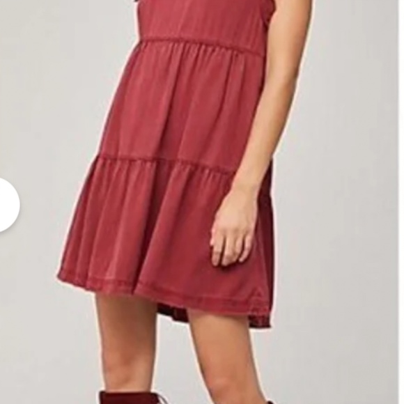 Anthropologie Red Mini Dress - Picture 4 of 5